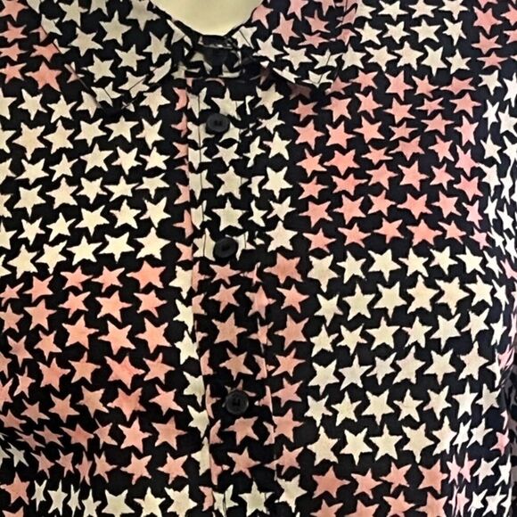 Tommy Hilfiger Stars 4th Memorial Day Button Down Blouse - Picture 4 of 7